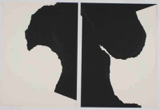 Diptychon 10, 1980, 2-tlg, gerissener Karton auf Papier, zus. 31,2 x 46,5 cm